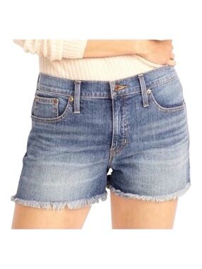 J. CREW JEANS Denim Shorts, Raw Hem, Size 27.